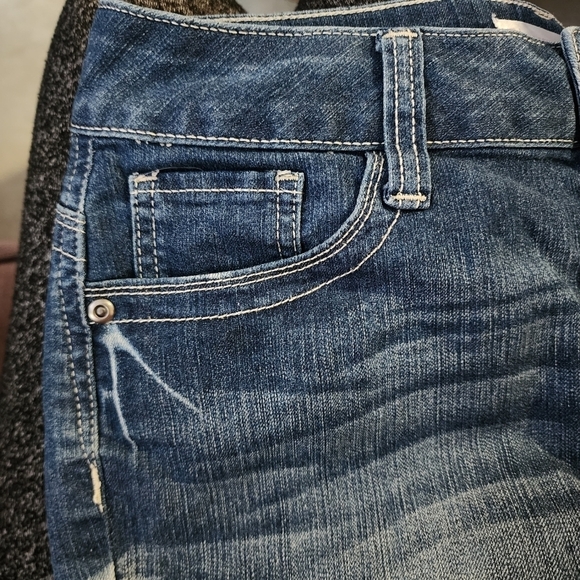 Nobo No Bounderies Blue Denim Cuffed Jean Shorts Juniors Size 7 Casual Summer - Picture 4 of 8